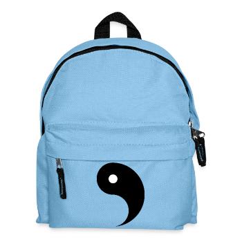 Geteiltes Ying und Yang Zeichen für Paare Yin Yang - Kinder Rucksack - Hellblau - Vorne
