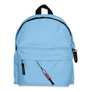 Spritze als Vektor - Kinder Rucksack - Hellblau - Vorne