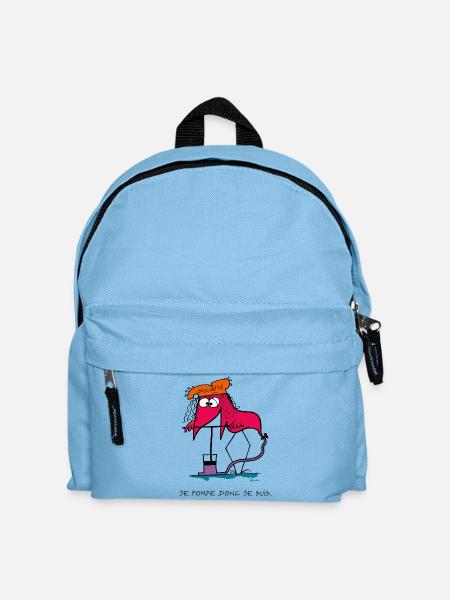 Je pompe donc je suis... - Sac à dos Enfant - bleu clair