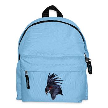 Papagei - Kinder Rucksack - Hellblau - Vorne