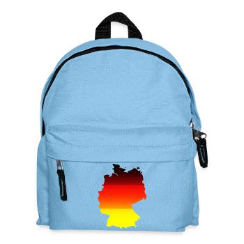 Carte abstraite de dégradé de couleurs Allemagne - Sac à dos Enfant - bleu clair - Devant