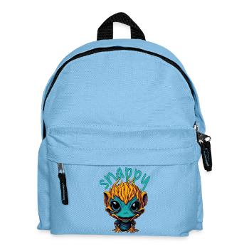 Snappy Alien - Kinder Rucksack - Hellblau - Vorne