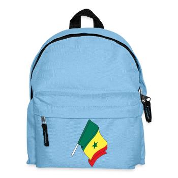 Drapeau du Sénégal - Sac à dos Enfant - bleu clair - Devant