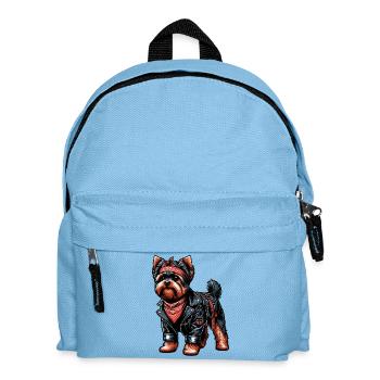 Yorkshire Terrier Rocker - Kids' Backpack - light blue - Front