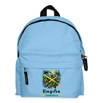 Jamaica Kingston Caribbean Design - Kids' Backpack - light blue - Front