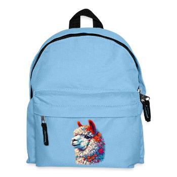 Alpaca - Kids' Backpack - light blue - Front