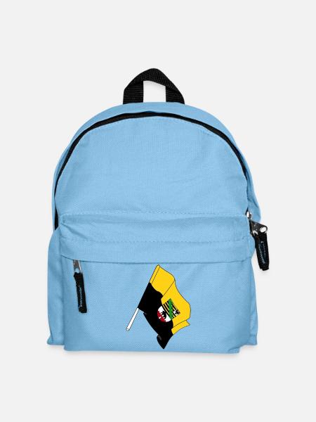 Flagge von Sachsen-Anhalt - Kinder Rucksack - Hellblau