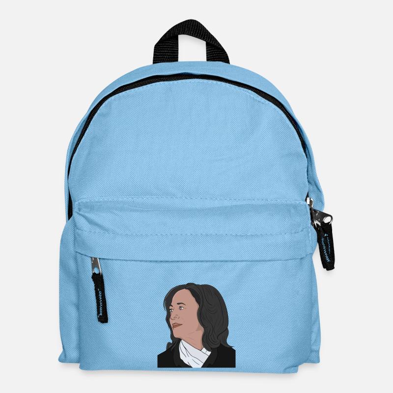 Die unglaubliche Kamala Harris - Kinder Rucksack - Hellblau
