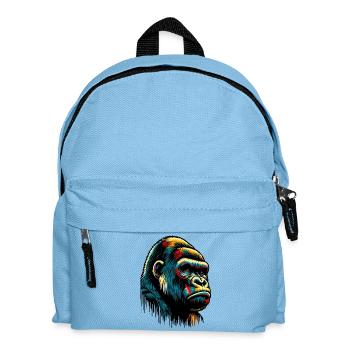 Gorilla - Kids' Backpack - light blue - Front