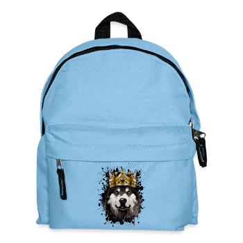 German Shepherd Dog Animal Crown - Kids' Backpack - light blue - Front