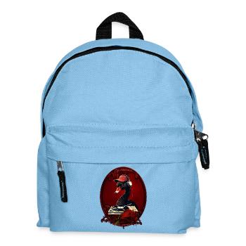 Le cygne noir, symbole de créativité - Sac à dos Enfant - bleu clair - Devant