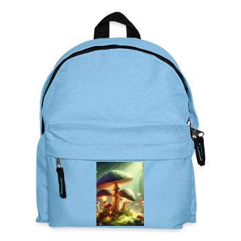 Magical Glowing Mushroom for Nature Lovers - Kids' Backpack - light blue - Front