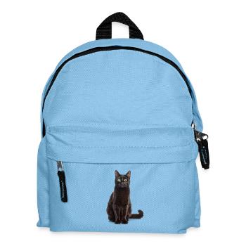 Chat élégant noir - élégant, mystérieux - Sac à dos Enfant - bleu clair - Devant
