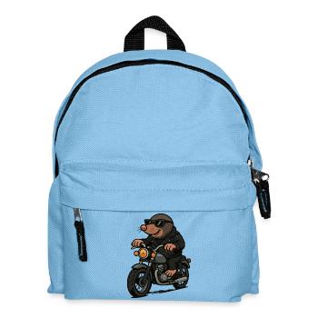 Mole Motorcycle - Kids' Backpack - light blue - Front
