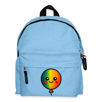 WPAP Polygon Kawaii Style Ballon Bébé Jouet - Sac à dos Enfant - bleu clair - Devant