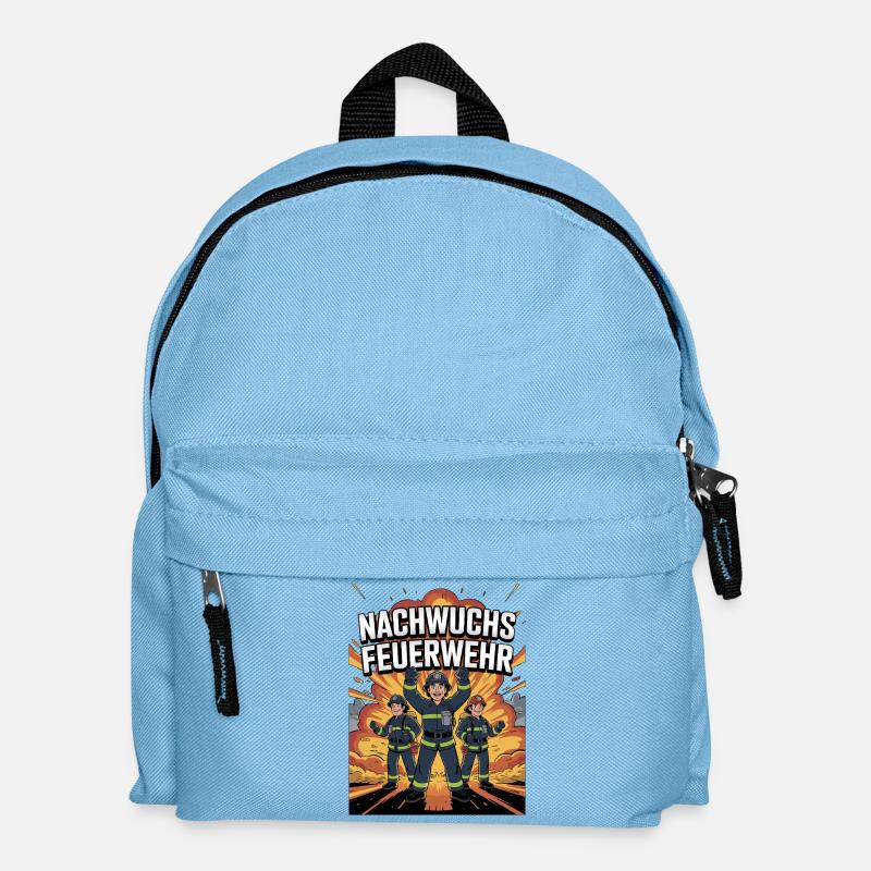Young firefighters – for children - Kids' Backpack - light blue