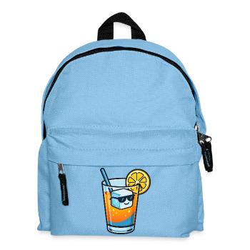 Limonensommer mit Eiswürfel und Sonnenbrille - Kinder Rucksack - Hellblau - Vorne