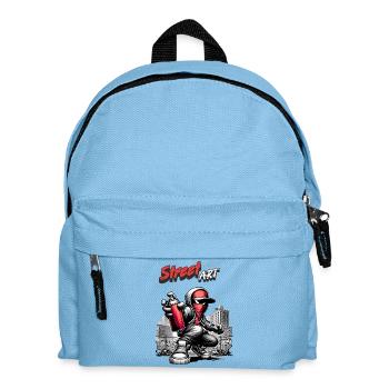 Street Art - Kids' Backpack - light blue - Front