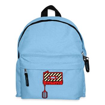 Mixtape vs. Mixer – Retro Music Cult Design - Kids' Backpack - light blue - Front