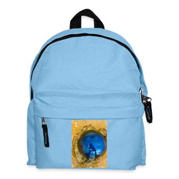 Méduse bleue avec Reflet sur Le Sable "Moi et mon Yelly - Sac à dos Enfant - bleu clair - Devant