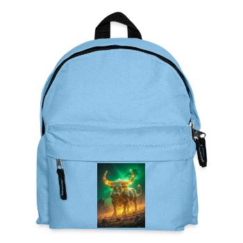 Celestial bull forged from starlight and eternal - Kids' Backpack - light blue - Front