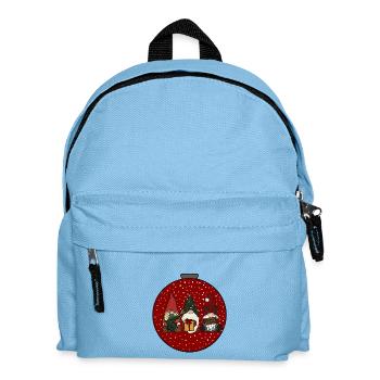 Weihnachtskugel  - Kinder Rucksack - Hellblau - Vorne