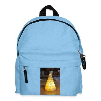 Lampe en papier jaune en forme de marche - Sac à dos Enfant - bleu clair - Devant