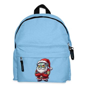 Grumpy Goblin Santa - Kids' Backpack - light blue - Front