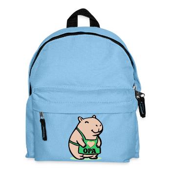 OPA CAPYBARA KOCH - Kinder Rucksack - Hellblau - Vorne