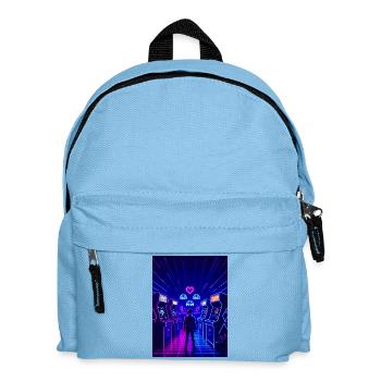 Insert Coin Arcade Love – Rétro 80s Gaming - Sac à dos Enfant - bleu clair - Devant