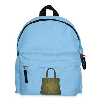 Olive Snake Skin Tote - Kinder Rucksack - Hellblau - Vorne