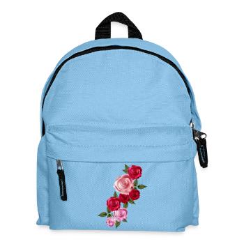 Bright Rose Garland of Red and Pink Roses - Kids' Backpack - light blue - Front