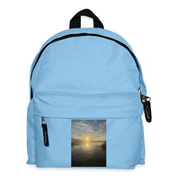 Sunset at Pacific Lake - Kids' Backpack - light blue - Front