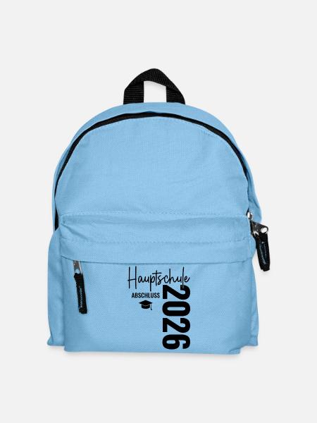 Hauptschulabschluss 2026 - Hauptschule Abschluss  - Kinder Rucksack - Hellblau