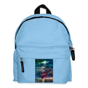Butterfly under Storm Light - Kids' Backpack - light blue - Front