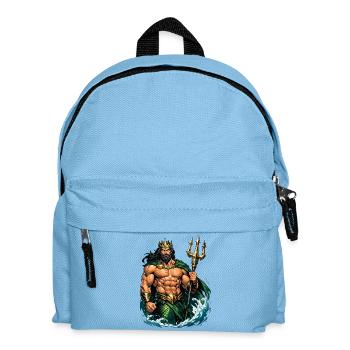 Le roi Poséidon avec le Trident - Sac à dos Enfant - bleu clair - Devant