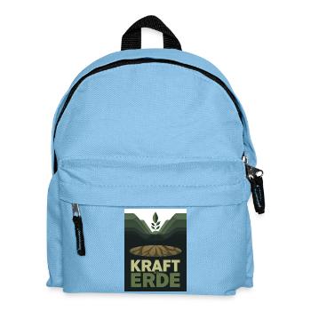 Kraft der Erde 1930s Plakat Natur Landwirtschaft - Kinder Rucksack - Hellblau - Vorne