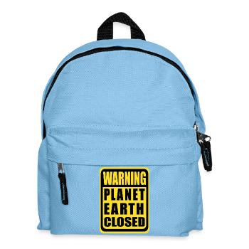 Planet Earth Closed - Kids' Backpack - light blue - Front
