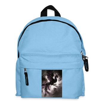 The Black Phoenix: Shadow and Rebirth - Kids' Backpack - light blue - Front