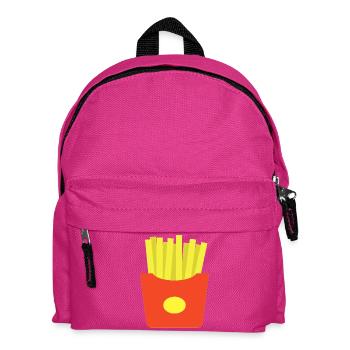 Pommes frites - Kinder Rucksack - Fuchsia - Vorne