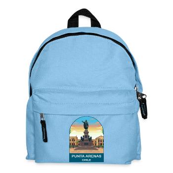 Punta Arenas Chile Magellan Monument Travel Art - Kids' Backpack - light blue - Front