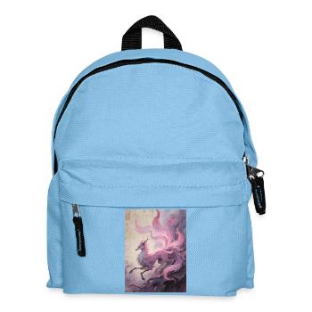 The Silk Chrysalis: Nine-Tailed Fox - Kids' Backpack - light blue - Front