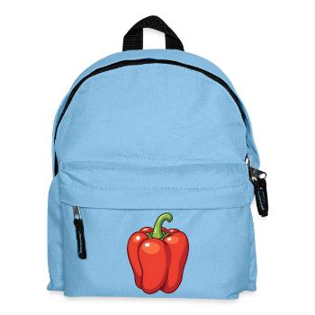 Rote Paprika - Kinder Rucksack - Hellblau - Vorne