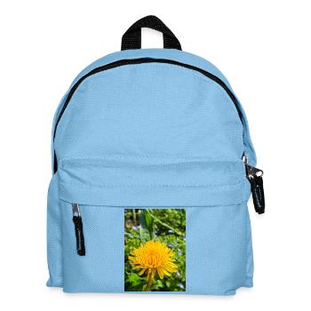 Wilde Löwenzahn im Rampenlicht 🌼 - Kinder Rucksack - Hellblau - Vorne