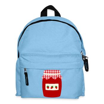Strawberry Jam Jar Retro - Kids' Backpack - light blue - Front