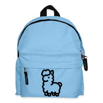 Alpaca - Kids' Backpack - light blue - Front