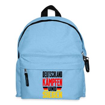 Deutschland Fan - Kinder Rucksack - Hellblau - Vorne