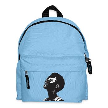 Ascent View Portrait – Black & White - Kids' Backpack - light blue - Front