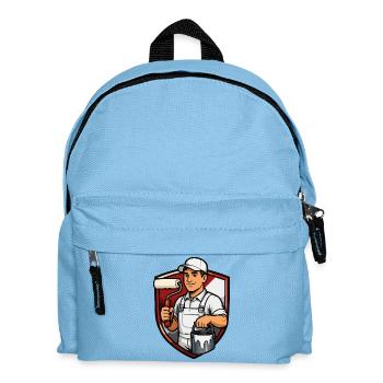 Pinselheld Maler Profi Shield - Kids' Backpack - light blue - Front