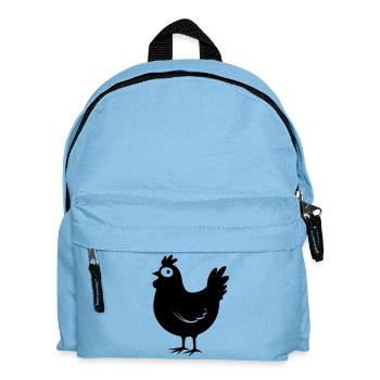 Huhn - Kinder Rucksack - Hellblau - Vorne
